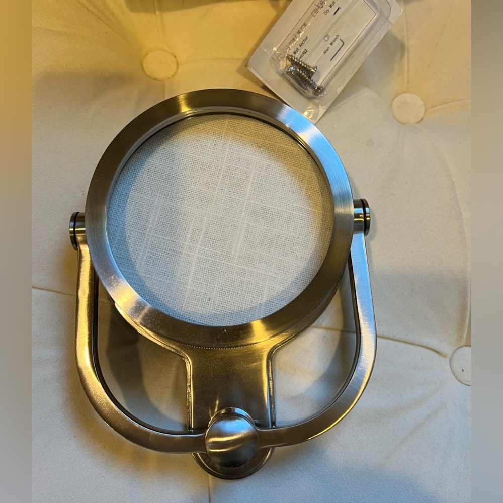 New in Box Pottery Barn Nautical Nickel Door Knocker Porthole